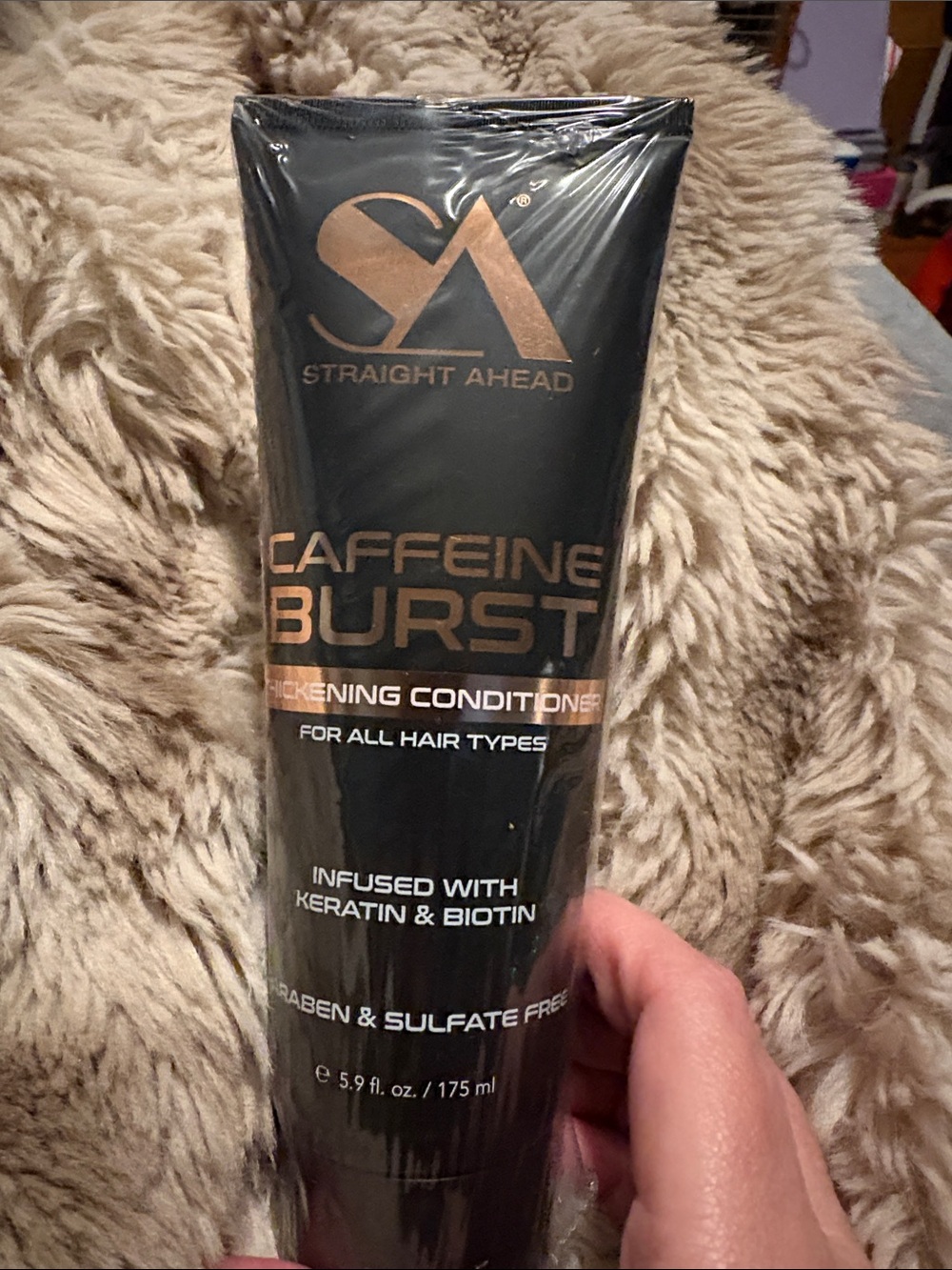 Straight Ahead Caffeine Burst Thickening Conditioner - Black